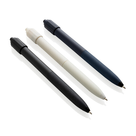 Quill-Anti-Stress-Stift aus GRS rec. rABS navy blau bedrucken, Art.-Nr. P611.2925