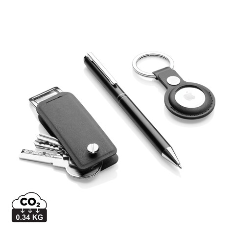 Swiss Peak Tula 3-tlg. Set aus RCS rec. Materialien schwarz bedrucken, Art.-Nr. P820.9801 Swiss Peak Tula 3-tlg. Set aus RCS rec. Materialien schwarz bedrucken, Art.-Nr. P820.9801
