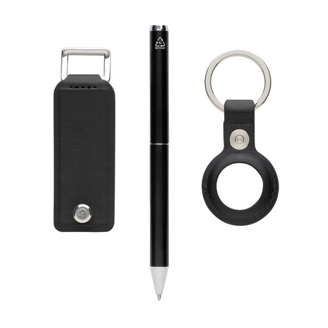 Swiss Peak Tula 3-tlg. Set aus RCS rec. Materialien schwarz bedrucken, Art.-Nr. P820.9801 Swiss Peak Tula 3-tlg. Set aus RCS rec. Materialien schwarz bedrucken, Art.-Nr. P820.9801