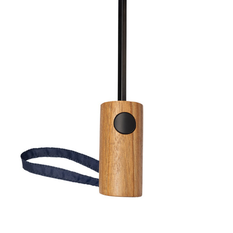 Kaycey 21“ Auto-Open Mini-Regenschirm aus AWARE™ rPET navy blau bedrucken, Art.-Nr. P850.7025