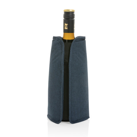 Vino AWARE™ rPET Weinkühler-Sleeve navy blau bedrucken, Art.-Nr. P915.0125 Vino AWARE™ rPET Weinkühler-Sleeve navy blau bedrucken, Art.-Nr. P915.0125