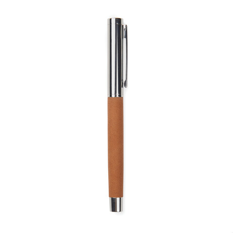 VINGA Bosler Stift aus RCS recyceltem Stainless-Steel braun bedrucken, Art.-Nr. V1690102