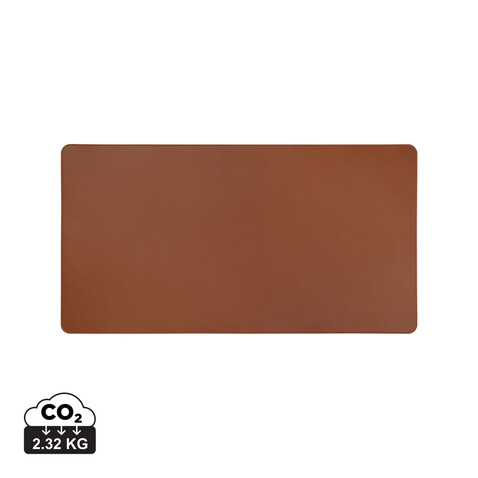 VINGA Timo Schreibtischunterlage aus RCS rec. rPET braun bedrucken, Art.-Nr. V3000309