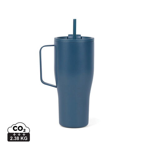 VINGA Eos Voyager 800ml Flasche aus RCS rec. Stainless-Steel navy blau, navy blau bedrucken, Art.-Nr. V4320405
