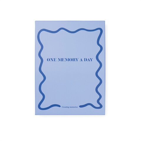 VINGA "One memory a day" GRS-recyceltes Papierjournal blau bedrucken, Art.-Nr. V7730205 VINGA "One memory a day" GRS-recyceltes Papierjournal blau bedrucken, Art.-Nr. V7730205