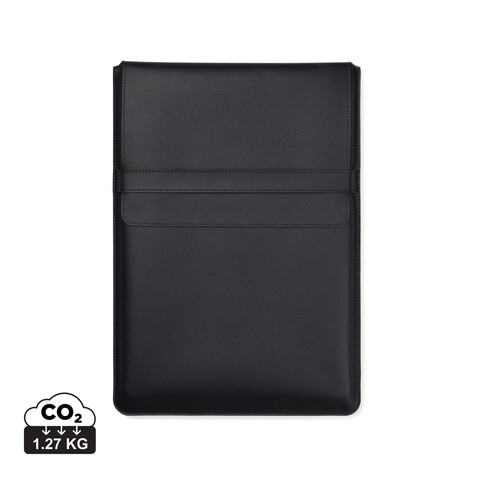 VINGA Timo 14" Laptop-Sleeve aus RCS recyceltem rPET schwarz bedrucken, Art.-Nr. V7880101