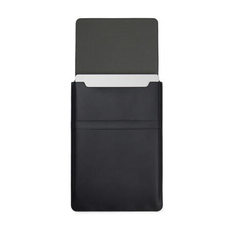 VINGA Timo 14" Laptop-Sleeve aus RCS recyceltem rPET schwarz bedrucken, Art.-Nr. V7880101