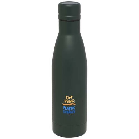 Vasa RCS-zertifizierte Kupfer-Vakuum Isolierflasche aus recyceltem Edelstahl, 500 ml, Green flash bedrucken, Art.-Nr. 10073664