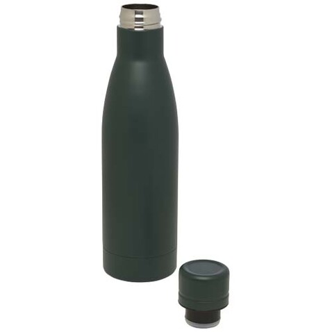 Vasa RCS-zertifizierte Kupfer-Vakuum Isolierflasche aus recyceltem Edelstahl, 500 ml, Green flash bedrucken, Art.-Nr. 10073664
