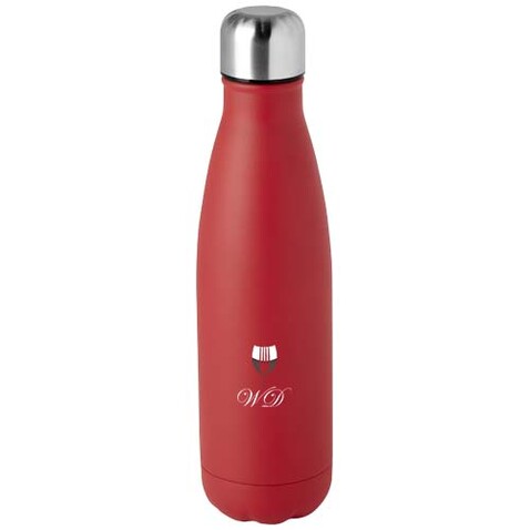 Cove 500 ml RCS-zertifizierte vakuumisolierte Edelstahlflasche, rot bedrucken, Art.-Nr. 10079021 Cove 500 ml RCS-zertifizierte vakuumisolierte Edelstahlflasche, rot bedrucken, Art.-Nr. 10079021