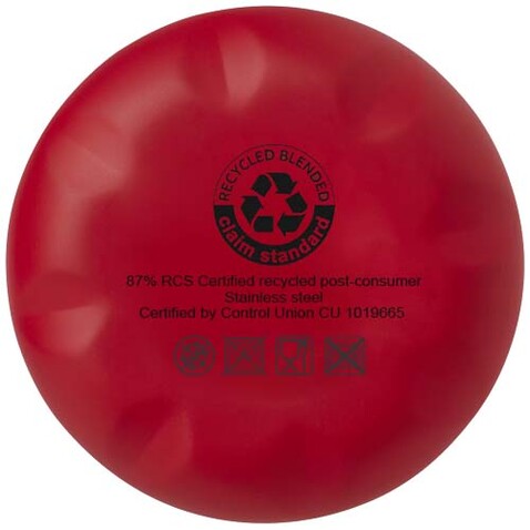 Cove 500 ml RCS-zertifizierte vakuumisolierte Edelstahlflasche, rot bedrucken, Art.-Nr. 10079021 Cove 500 ml RCS-zertifizierte vakuumisolierte Edelstahlflasche, rot bedrucken, Art.-Nr. 10079021
