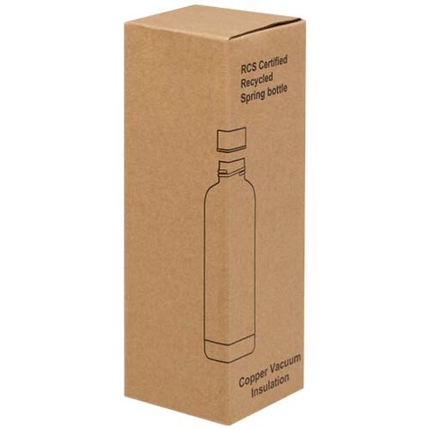Spring 500 ml RCS-zertifizierte Kupfer-Vakuum Isolierflasche aus recyceltem Edelstahl, weiss bedrucken, Art.-Nr. 10079801 Spring 500 ml RCS-zertifizierte Kupfer-Vakuum Isolierflasche aus recyceltem Edelstahl, weiss bedrucken, Art.-Nr. 10079801