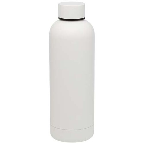 Spring 500 ml RCS-zertifizierte Kupfer-Vakuum Isolierflasche aus recyceltem Edelstahl, weiss bedrucken, Art.-Nr. 10079801 Spring 500 ml RCS-zertifizierte Kupfer-Vakuum Isolierflasche aus recyceltem Edelstahl, weiss bedrucken, Art.-Nr. 10079801