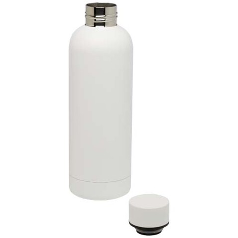Spring 500 ml RCS-zertifizierte Kupfer-Vakuum Isolierflasche aus recyceltem Edelstahl, weiss bedrucken, Art.-Nr. 10079801 Spring 500 ml RCS-zertifizierte Kupfer-Vakuum Isolierflasche aus recyceltem Edelstahl, weiss bedrucken, Art.-Nr. 10079801