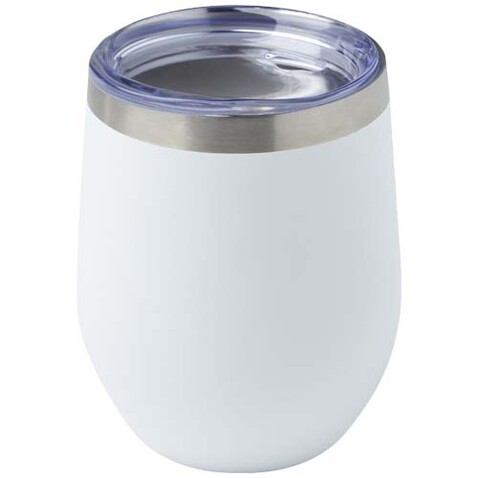 Corzo 350 ml RCS-zertifizierter Kupfer-Vakuum Isolierbecher aus recyceltem Edelstahl, weiss bedrucken, Art.-Nr. 10079901