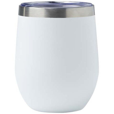 Corzo 350 ml RCS-zertifizierter Kupfer-Vakuum Isolierbecher aus recyceltem Edelstahl, weiss bedrucken, Art.-Nr. 10079901
