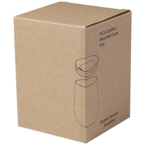 Corzo 350 ml RCS-zertifizierter Kupfer-Vakuum Isolierbecher aus recyceltem Edelstahl, rot bedrucken, Art.-Nr. 10079921 Corzo 350 ml RCS-zertifizierter Kupfer-Vakuum Isolierbecher aus recyceltem Edelstahl, rot bedrucken, Art.-Nr. 10079921