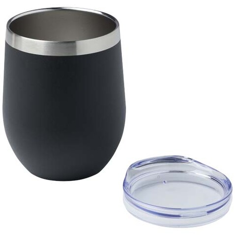 Corzo 350 ml RCS-zertifizierter Kupfer-Vakuum Isolierbecher aus recyceltem Edelstahl, schwarz bedrucken, Art.-Nr. 10079990 Corzo 350 ml RCS-zertifizierter Kupfer-Vakuum Isolierbecher aus recyceltem Edelstahl, schwarz bedrucken, Art.-Nr. 10079990