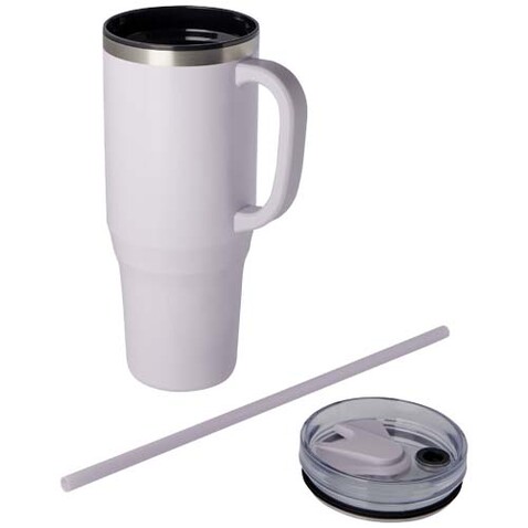 Melbourne 1200 ml RCS-zertifizierter Isolierbecher mit Strohhalm, fliederfarben bedrucken, Art.-Nr. 10080137 Melbourne 1200 ml RCS-zertifizierter Isolierbecher mit Strohhalm, fliederfarben bedrucken, Art.-Nr. 10080137