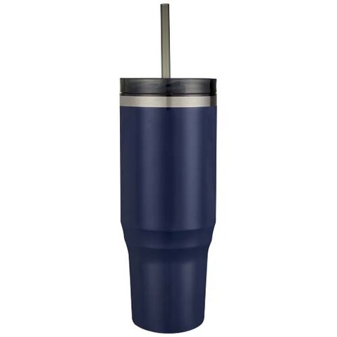 Melbourne 1200 ml RCS-zertifizierter Isolierbecher mit Strohhalm, navy bedrucken, Art.-Nr. 10080155 Melbourne 1200 ml RCS-zertifizierter Isolierbecher mit Strohhalm, navy bedrucken, Art.-Nr. 10080155