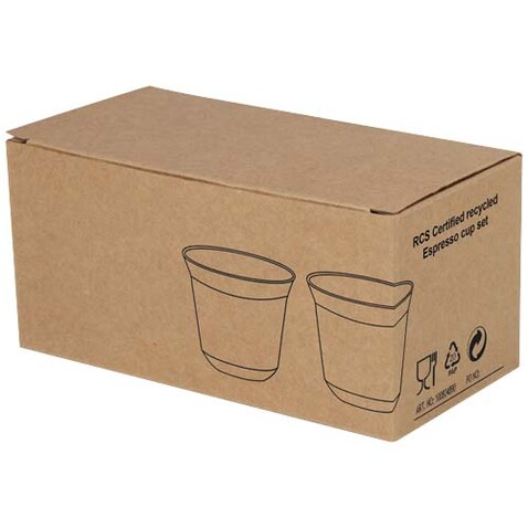 Duo 80 ml RCS-zertifiziertes Espressotassen Set aus Edelstahl, silber bedrucken, Art.-Nr. 10080481 Duo 80 ml RCS-zertifiziertes Espressotassen Set aus Edelstahl, silber bedrucken, Art.-Nr. 10080481