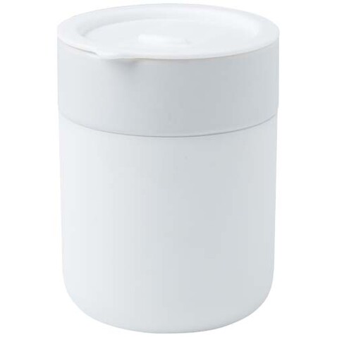 Java 330 ml Keramikbecher mit Silikonhülle und Kunststoffdeckel, weiss bedrucken, Art.-Nr. 10080801 Java 330 ml Keramikbecher mit Silikonhülle und Kunststoffdeckel, weiss bedrucken, Art.-Nr. 10080801