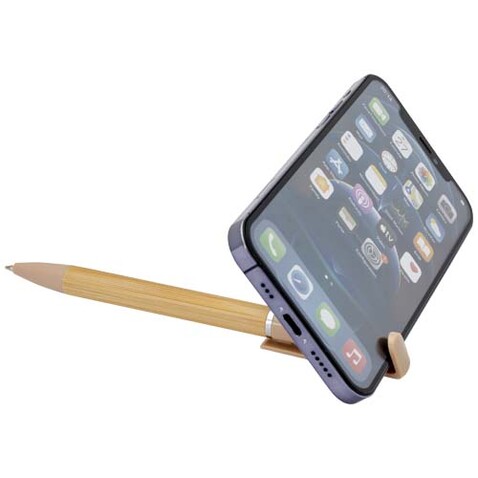 Delfina Stift Smartphoneständer (schwarze Mine), Oatmeal bedrucken, Art.-Nr. 10789807 Delfina Stift Smartphoneständer (schwarze Mine), Oatmeal bedrucken, Art.-Nr. 10789807
