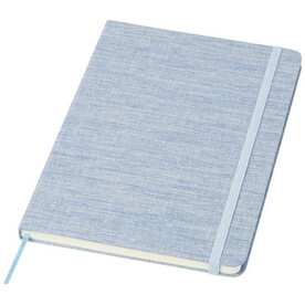 Ramona A5 Baumwoll Notizbuch, hellblau bedrucken, Art.-Nr. 10790050