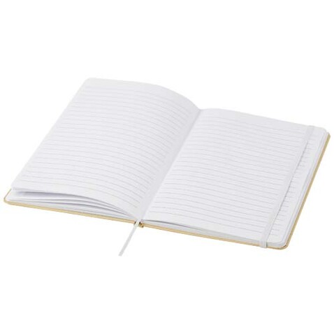 Nelida A5 Hardcover Notizbuch aus recyceltem Karton, weiss bedrucken, Art.-Nr. 10790301 Nelida A5 Hardcover Notizbuch aus recyceltem Karton, weiss bedrucken, Art.-Nr. 10790301
