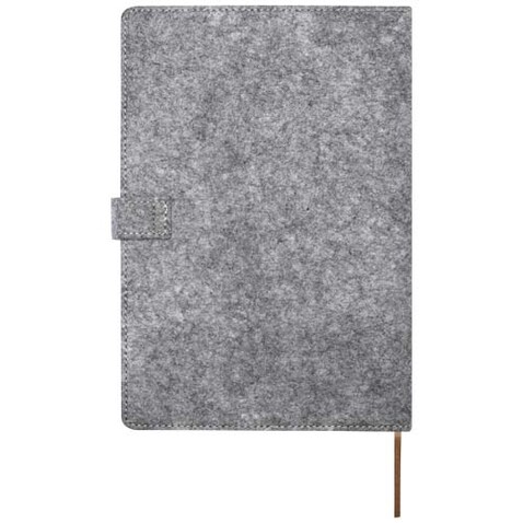 Viviana A5 Notizbuch aus recyceltem Filz und Kork, natur bedrucken, Art.-Nr. 10790706 Viviana A5 Notizbuch aus recyceltem Filz und Kork, natur bedrucken, Art.-Nr. 10790706