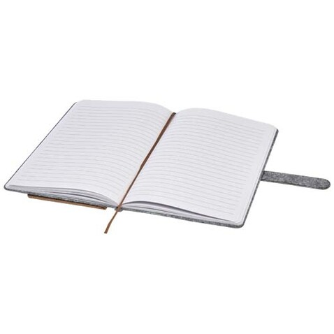 Viviana A5 Notizbuch aus recyceltem Filz und Kork, natur bedrucken, Art.-Nr. 10790706 Viviana A5 Notizbuch aus recyceltem Filz und Kork, natur bedrucken, Art.-Nr. 10790706
