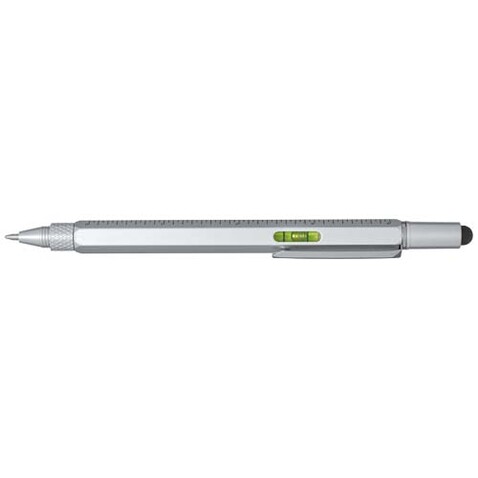 Dora Multifunktionsstift aus recyceltem Aluminium (schwarze Mine), silber bedrucken, Art.-Nr. 10790881 Dora Multifunktionsstift aus recyceltem Aluminium (schwarze Mine), silber bedrucken, Art.-Nr. 10790881