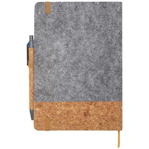 Veronica A5 Hardcover Notizbuch, grau, natur bedrucken, Art.-Nr. 10791382 Veronica A5 Hardcover Notizbuch, grau, natur bedrucken, Art.-Nr. 10791382