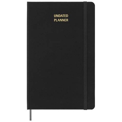 Moleskine Hardcover Wochenplaner L, undatiert, schwarz bedrucken, Art.-Nr. 10795290 Moleskine Hardcover Wochenplaner L, undatiert, schwarz bedrucken, Art.-Nr. 10795290