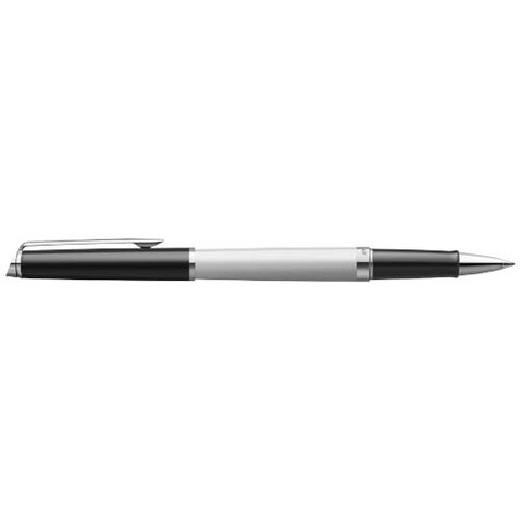 Waterman Hemisphere Color-Block Tintenroller mit Palladiumbeschichtung (schwarze Mine), weiss, schwarz bedrucken, Art.-Nr. 10796001