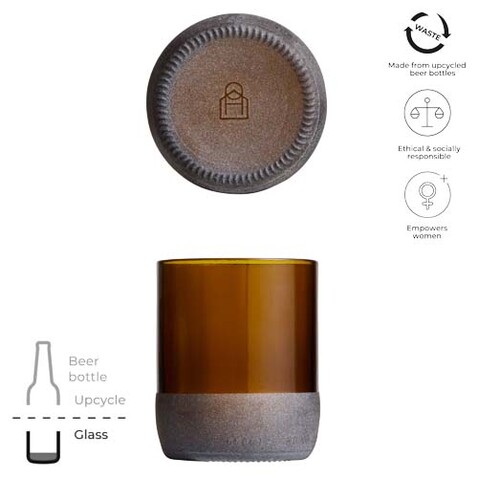 Originalhome 160 ml Trinkglas Set, braun bedrucken, Art.-Nr. 11340871 Originalhome 160 ml Trinkglas Set, braun bedrucken, Art.-Nr. 11340871