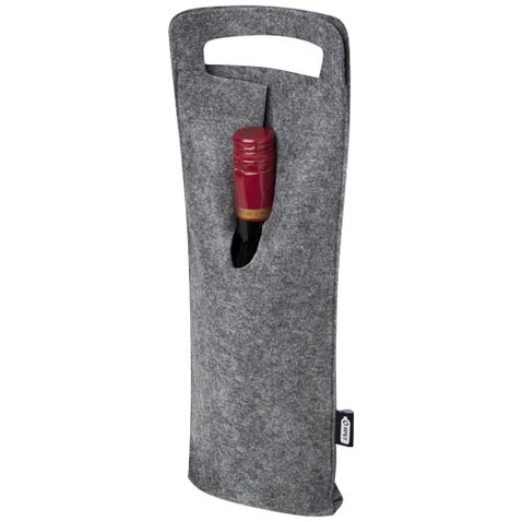 Felta 75cl Weinbeutel aus GRS recyceltem Filz, mittelgrau bedrucken, Art.-Nr. 12066582 Felta 75cl Weinbeutel aus GRS recyceltem Filz, mittelgrau bedrucken, Art.-Nr. 12066582