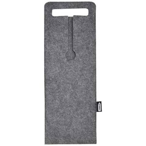 Felta 75cl Weinbeutel aus GRS recyceltem Filz, mittelgrau bedrucken, Art.-Nr. 12066582 Felta 75cl Weinbeutel aus GRS recyceltem Filz, mittelgrau bedrucken, Art.-Nr. 12066582