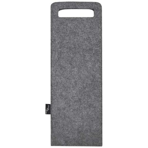 Felta 75cl Weinbeutel aus GRS recyceltem Filz, mittelgrau bedrucken, Art.-Nr. 12066582 Felta 75cl Weinbeutel aus GRS recyceltem Filz, mittelgrau bedrucken, Art.-Nr. 12066582