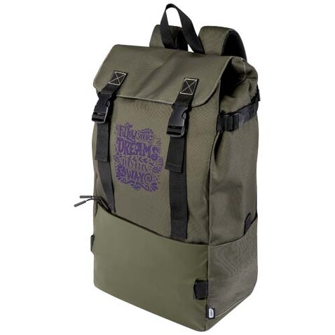 Roam GRS recycelter modularer Rucksack, grün bedrucken, Art.-Nr. 12071461 Roam GRS recycelter modularer Rucksack, grün bedrucken, Art.-Nr. 12071461