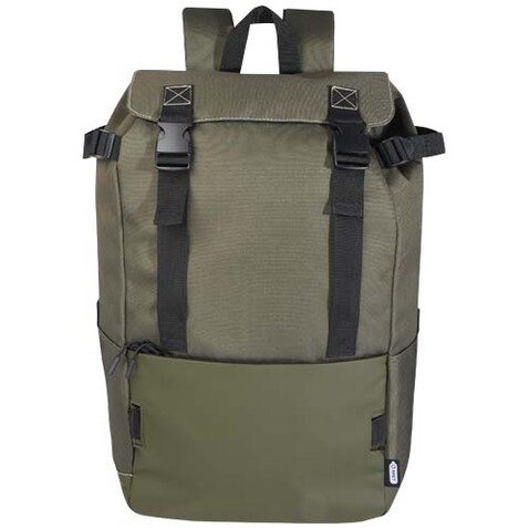 Roam GRS recycelter modularer Rucksack, grün bedrucken, Art.-Nr. 12071461 Roam GRS recycelter modularer Rucksack, grün bedrucken, Art.-Nr. 12071461