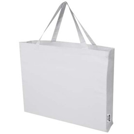 Odessa 220 g/m² Baumwoll Tragetasche aus GRS recycelter Baumwolle 40L, weiss bedrucken, Art.-Nr. 12073401