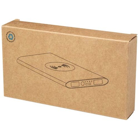 Juice 8000 mAh Typ-C kabellose Powerbank aus recyceltem Aluminium, rot bedrucken, Art.-Nr. 12438521 Juice 8000 mAh Typ-C kabellose Powerbank aus recyceltem Aluminium, rot bedrucken, Art.-Nr. 12438521