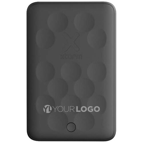 Xtorm FS5W051 5000 mAh magnetische kabellose Powerbank, schwarz bedrucken, Art.-Nr. 12441090 Xtorm FS5W051 5000 mAh magnetische kabellose Powerbank, schwarz bedrucken, Art.-Nr. 12441090