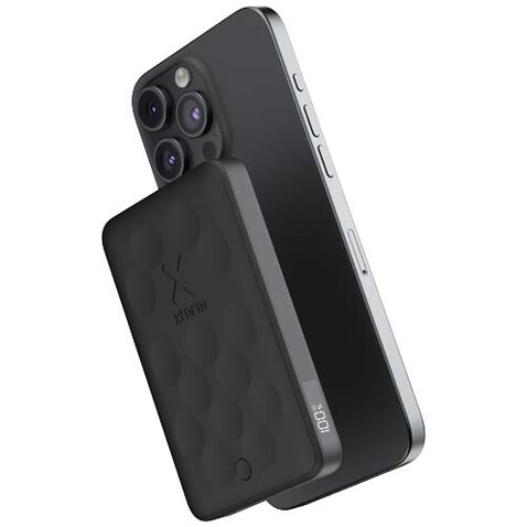 Xtorm FS5W051 5000 mAh magnetische kabellose Powerbank, schwarz bedrucken, Art.-Nr. 12441090 Xtorm FS5W051 5000 mAh magnetische kabellose Powerbank, schwarz bedrucken, Art.-Nr. 12441090