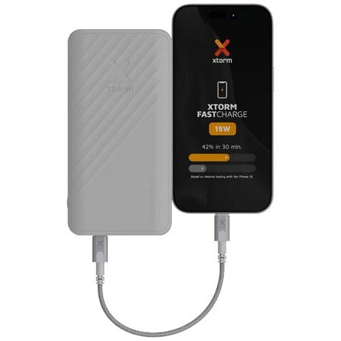 Xtorm XG220 Go2 15W 20.000 mAh Schnelllade-Powerbank, weiss bedrucken, Art.-Nr. 12441262 Xtorm XG220 Go2 15W 20.000 mAh Schnelllade-Powerbank, weiss bedrucken, Art.-Nr. 12441262