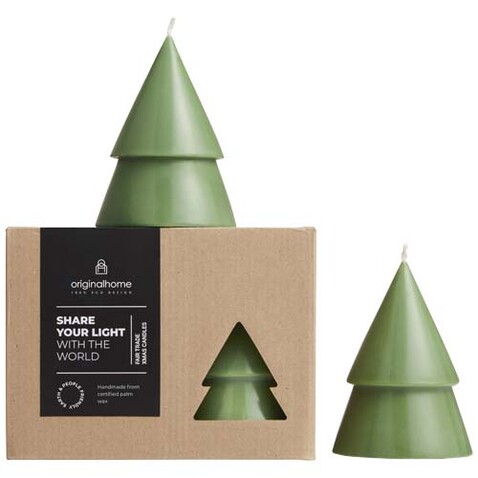 Originalhome Weihnachtsbaum Kerze M, 2er Set, heather grün bedrucken, Art.-Nr. 12632462 Originalhome Weihnachtsbaum Kerze M, 2er Set, heather grün bedrucken, Art.-Nr. 12632462