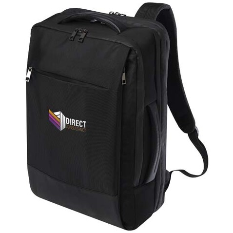 Expedition Pro 35L, 17" GRS recycelter erweiterbarer Laptop-Rucksack, schwarz bedrucken, Art.-Nr. 13005790 Expedition Pro 35L, 17" GRS recycelter erweiterbarer Laptop-Rucksack, schwarz bedrucken, Art.-Nr. 13005790