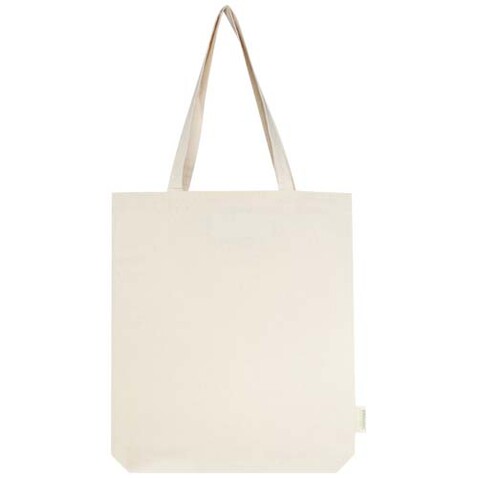 Orissa 180 g/m² Tragetasche mit tiefem Boden aus Bio-Baumwolle 11L, natur bedrucken, Art.-Nr. 13006006 Orissa 180 g/m² Tragetasche mit tiefem Boden aus Bio-Baumwolle 11L, natur bedrucken, Art.-Nr. 13006006