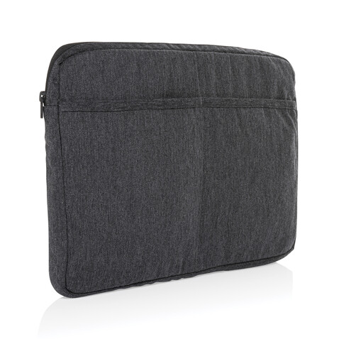 Laluka AWARE™ 15,6" Laptoptasche aus recycelter Baumwolle anthrazit bedrucken, Art.-Nr. P788.149